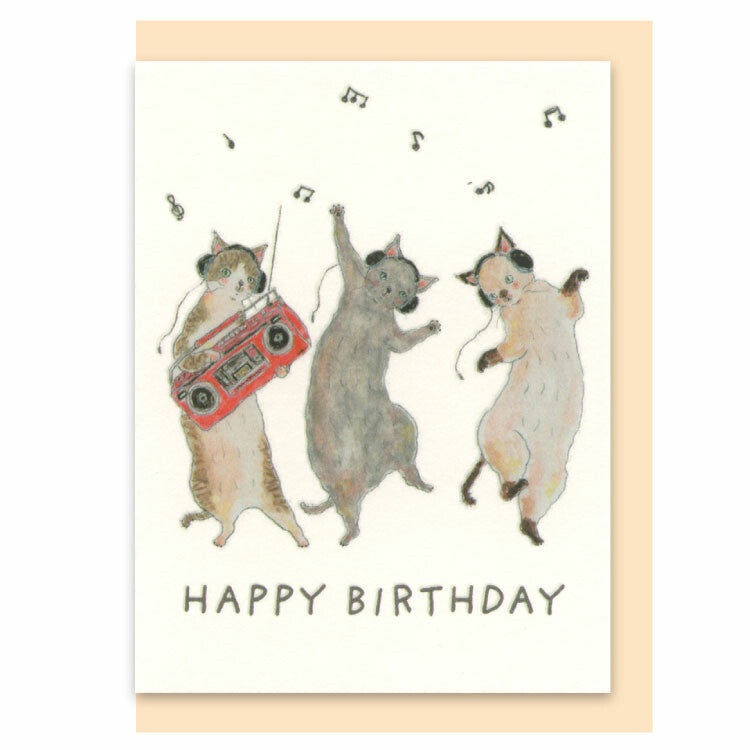 Birthday Mini Card Cat