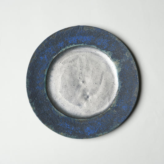 Yusuke Wakasa Rim Plate Blue with Platinum