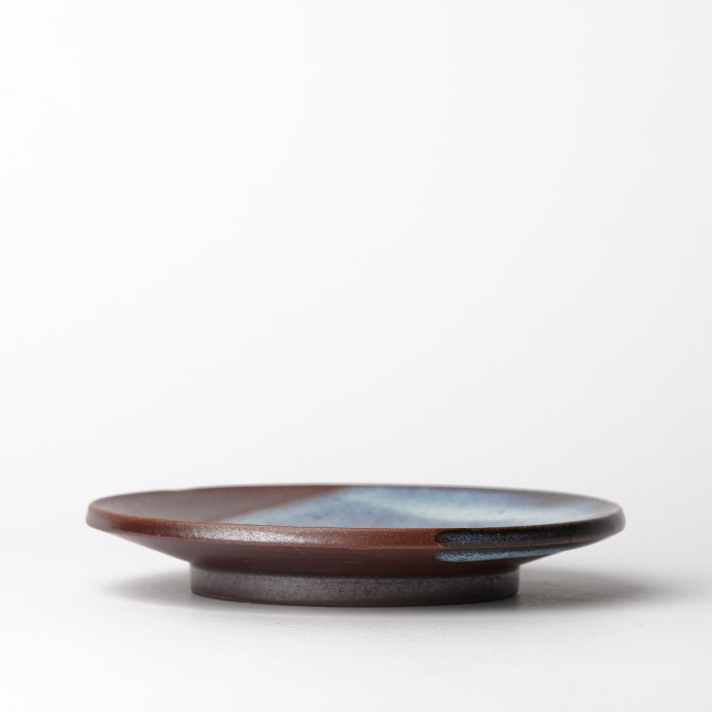 Aoi Watanabe Crescent Moon Plate S Namako-Glaze