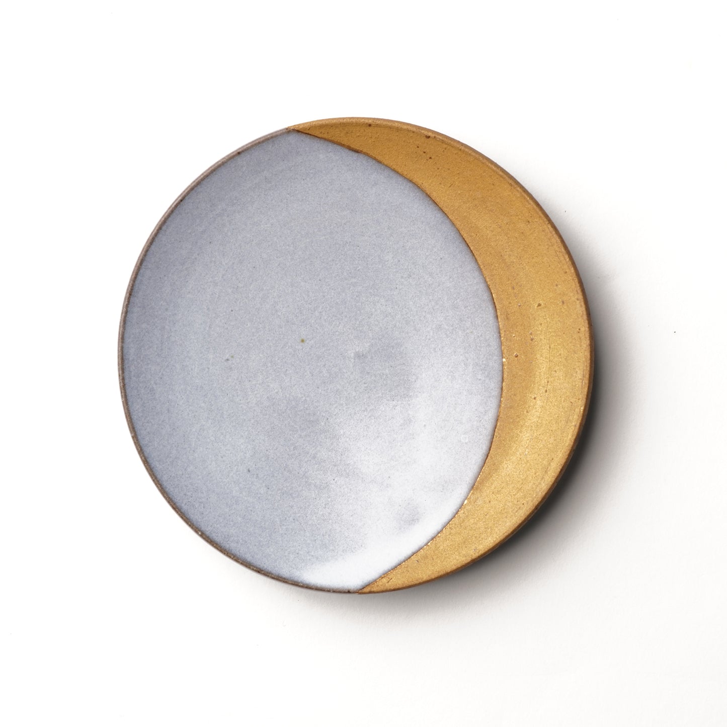 Aoi Watanabe Crescent Moon Plate S with Gold