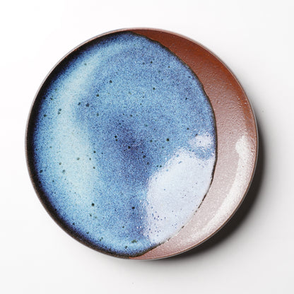 Aoi Watanabe Crescent Moon Plate M Namako-Glaze