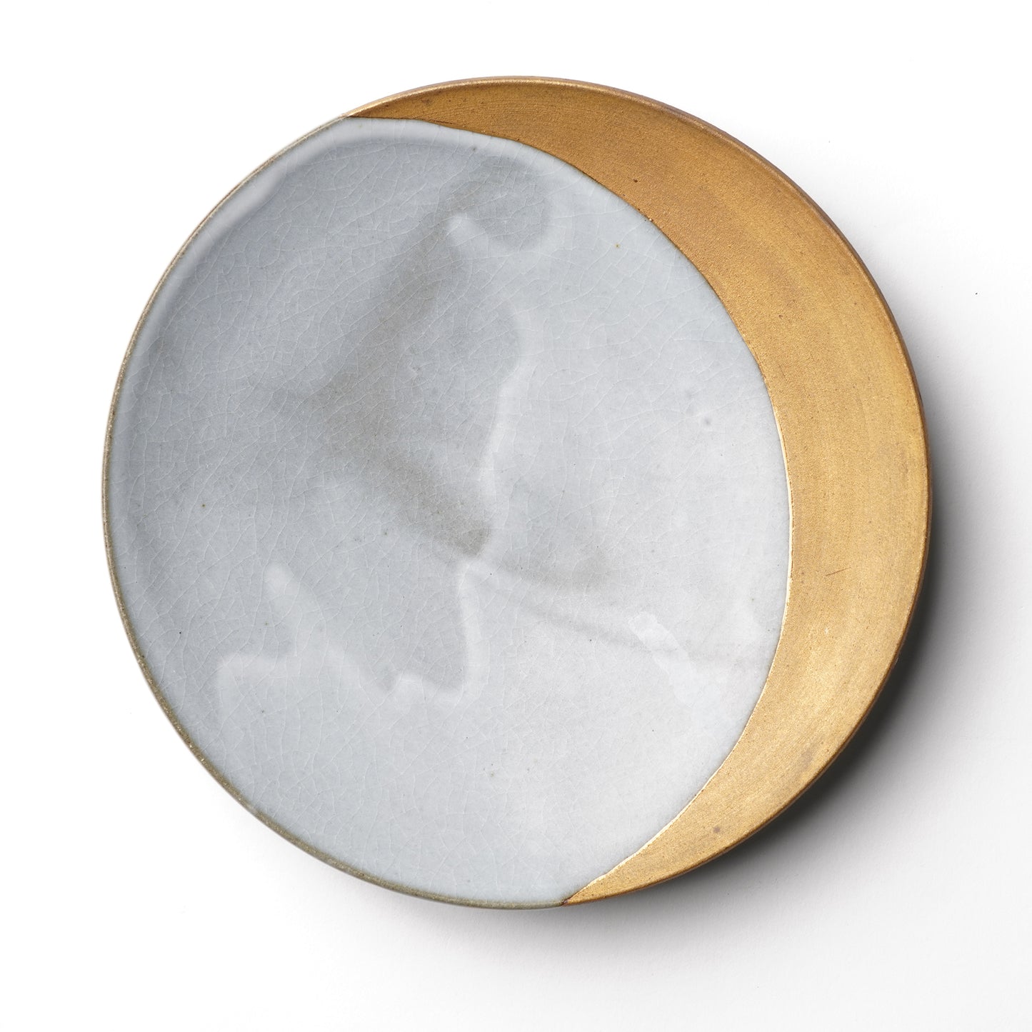 Aoi Watanabe Crescent Moon Plate M with Gold