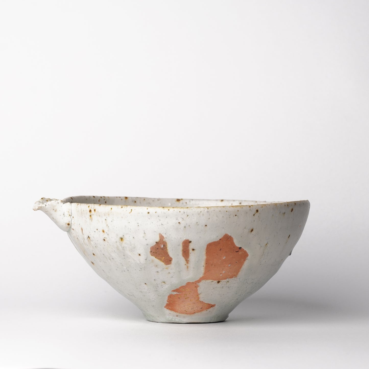 Mino Woodfired Exhibition Eihi Go Katakuchi Bowl Kohiki