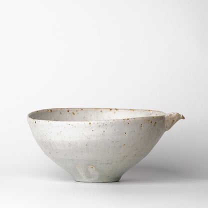 Mino Woodfired Exhibition Eihi Go Katakuchi Bowl Kohiki