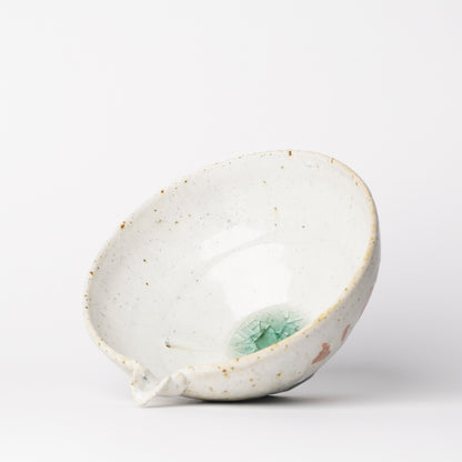 Mino Woodfired Exhibition Eihi Go Katakuchi Bowl Kohiki