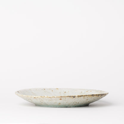 Mino Woodfired Exhibition Eihi Go Plate Kohiki