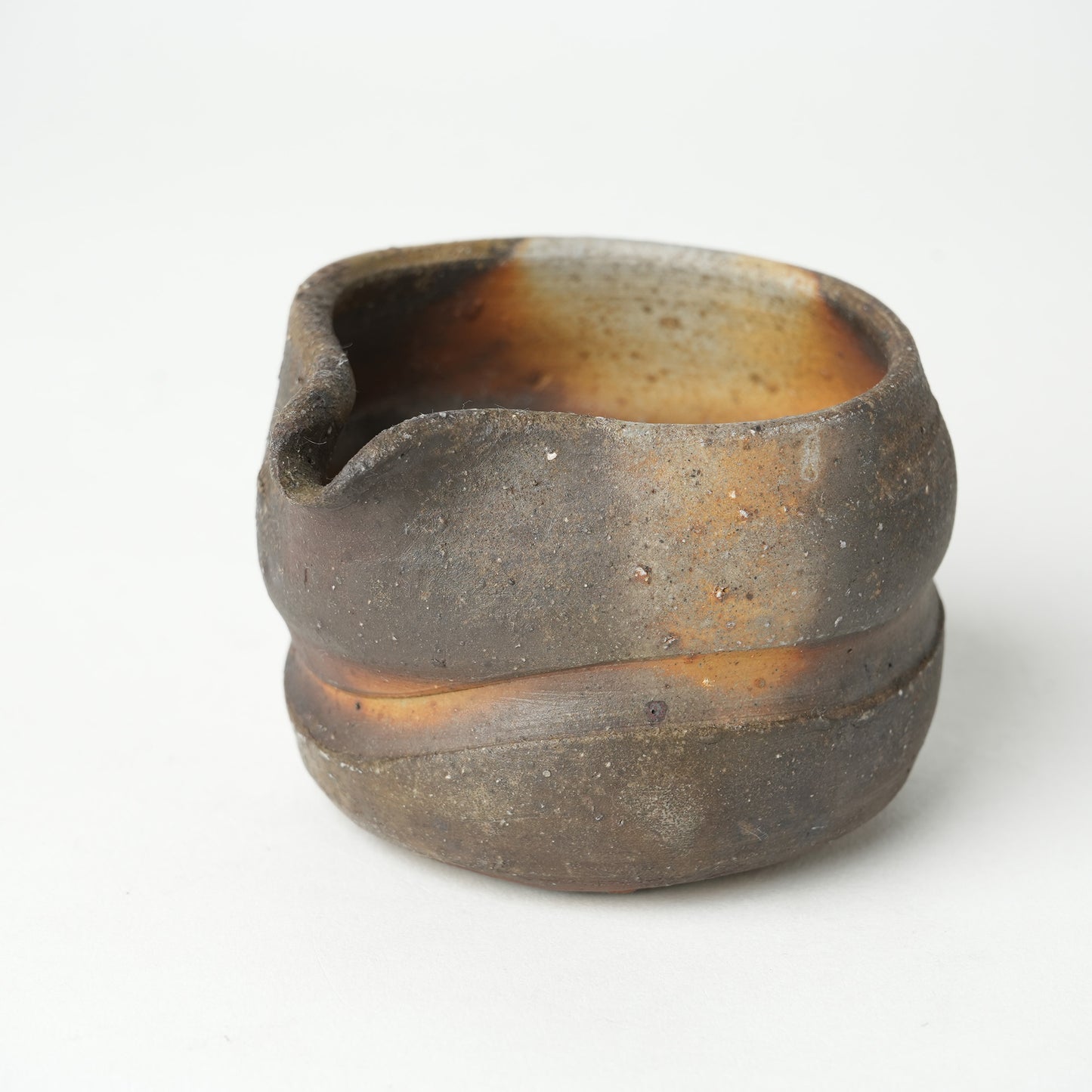 Ichiro Mori Katakuchi Sake Server Bizen Woodfired