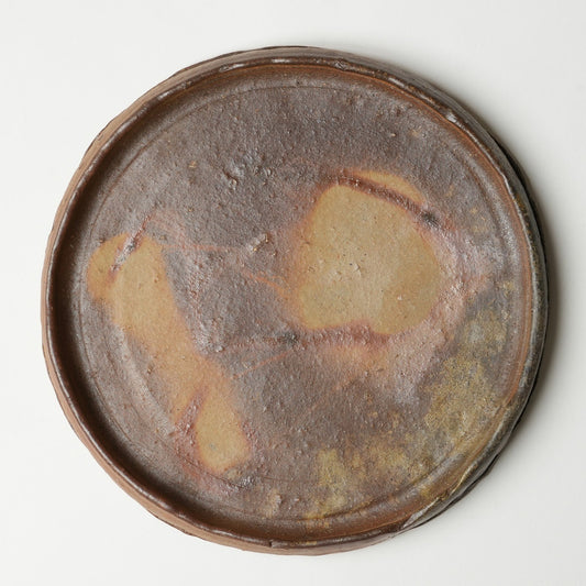 Ichiro Mori High Edge Dinner Plate Bizen Woodfired