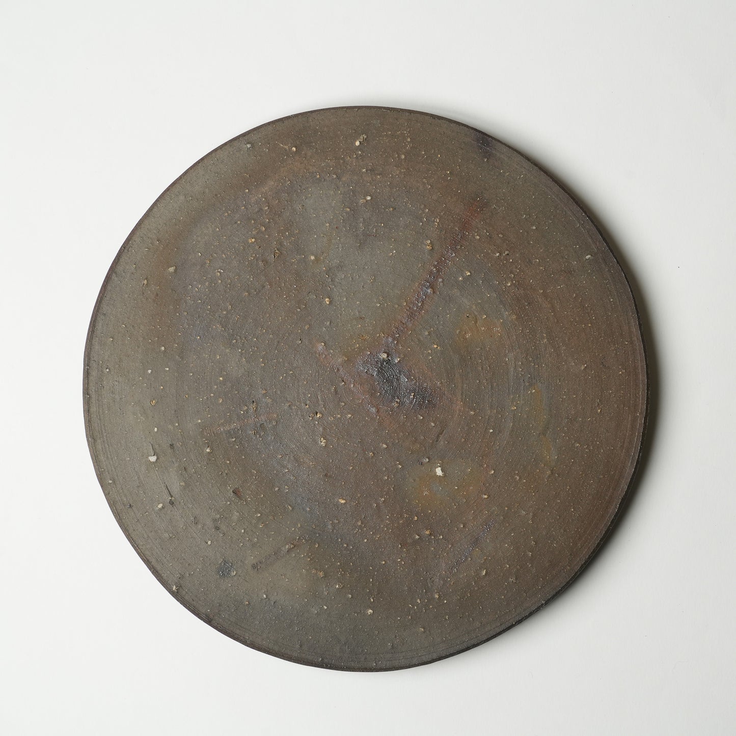 Ichiro Mori Flat Dinner Plate Bizen Woodfired