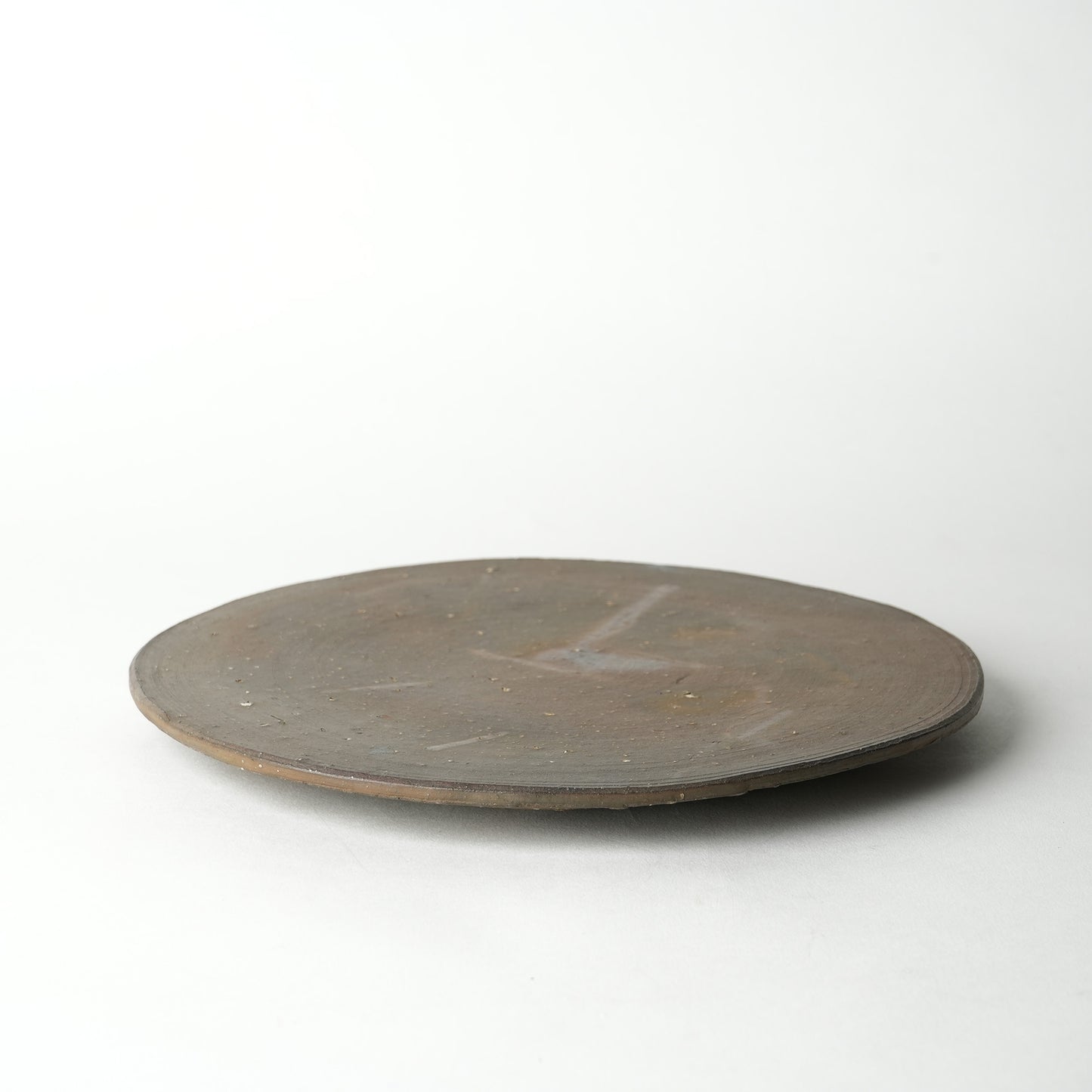 Ichiro Mori Flat Dinner Plate Bizen Woodfired