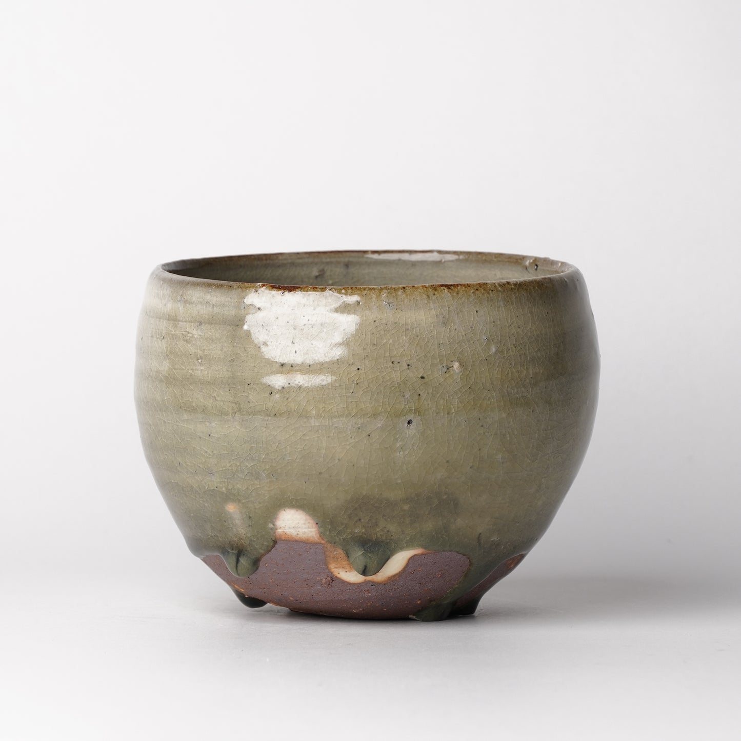 Mino Woodfired Exhibition Arata Osumi Bowl Matcha Ash Glaze