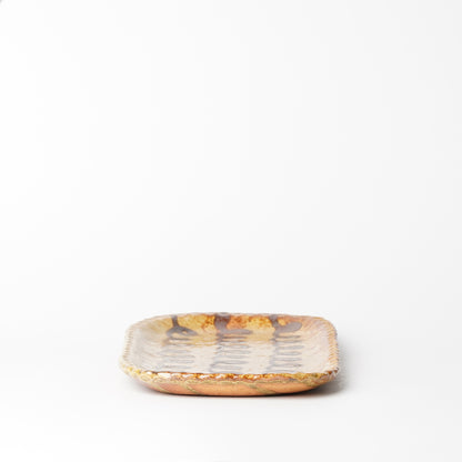 Mino Woodfired Exhibition Taro Tanaka Rectangle Plate