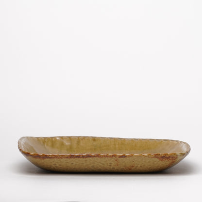 Mino Woodfired Exhibition Taro Tanaka Rectangle Plate