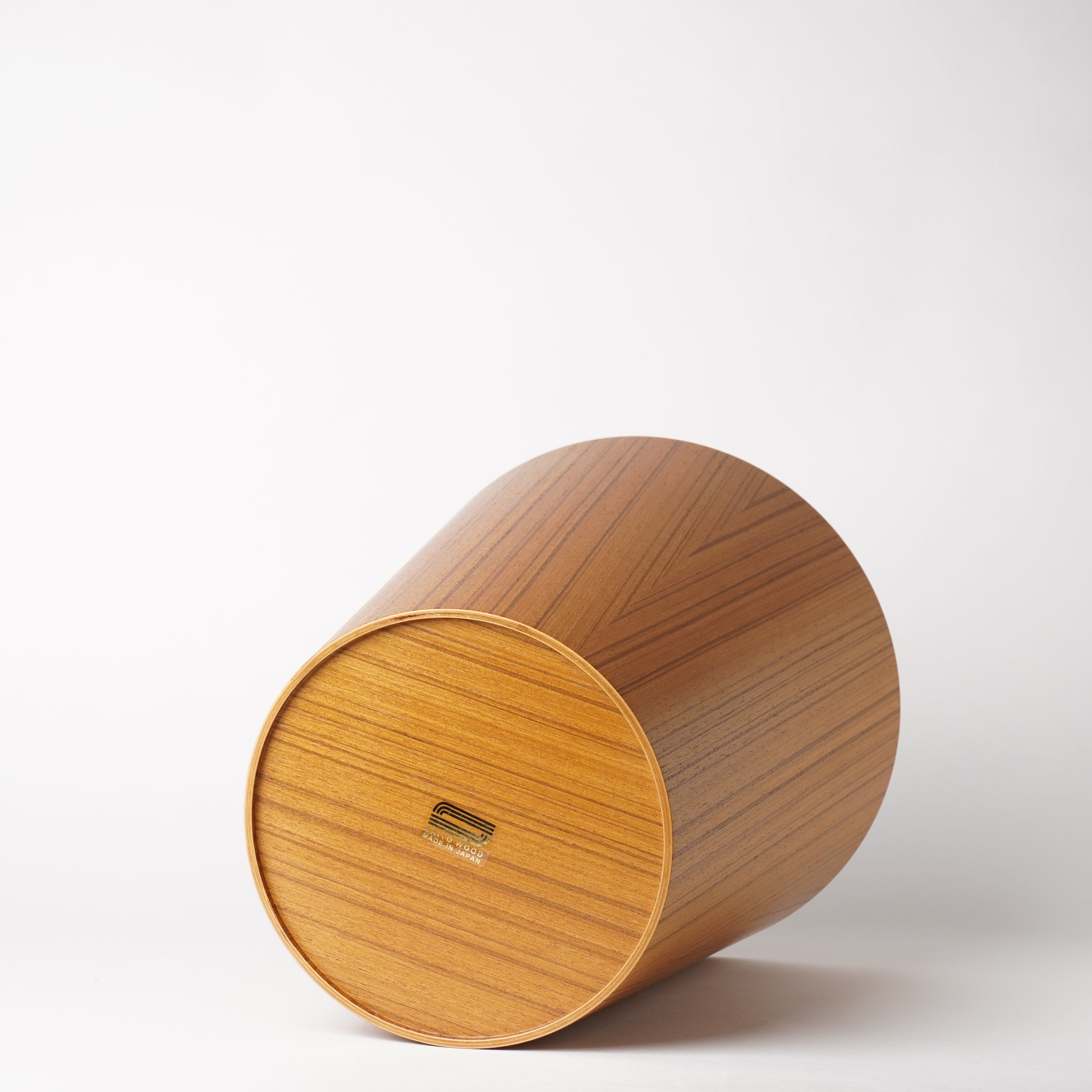 Saito Wood Wastebasket Dust Box