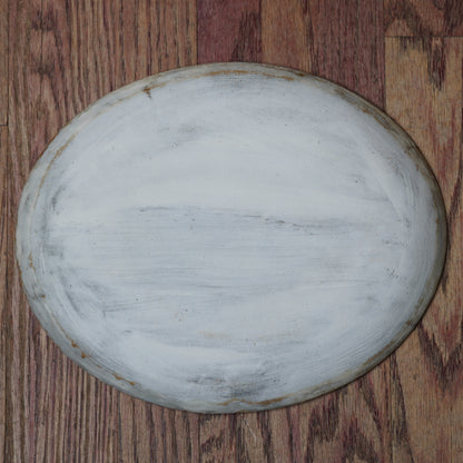 Mutsumi Ohashi Ash Glaze Oval Dinner Plate