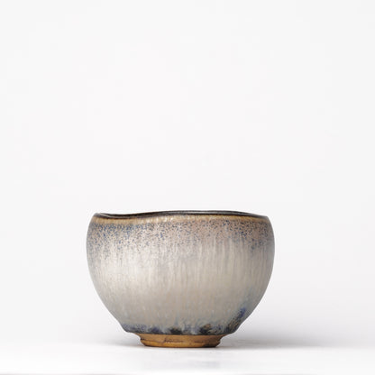 Nobuhito Nakaoka Colored Ash Glaze Yunomi Cup with Gold