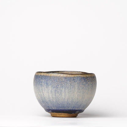 Nobuhito Nakaoka Colored Ash Glaze Yunomi Cup with Gold