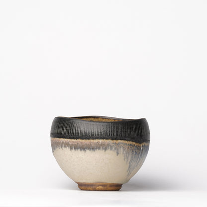 Nobuhito Nakaoka Colored Ash Glaze Yunomi Cup with Gold