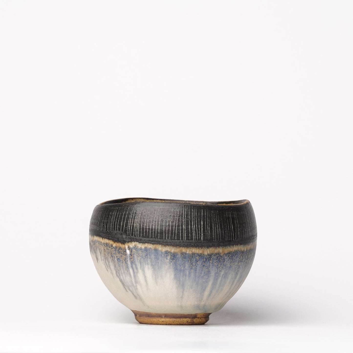 Nobuhito Nakaoka Colored Ash Glaze Yunomi Cup with Gold