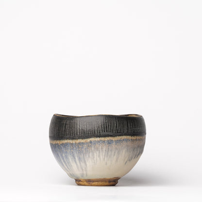 Nobuhito Nakaoka Colored Ash Glaze Yunomi Cup with Gold