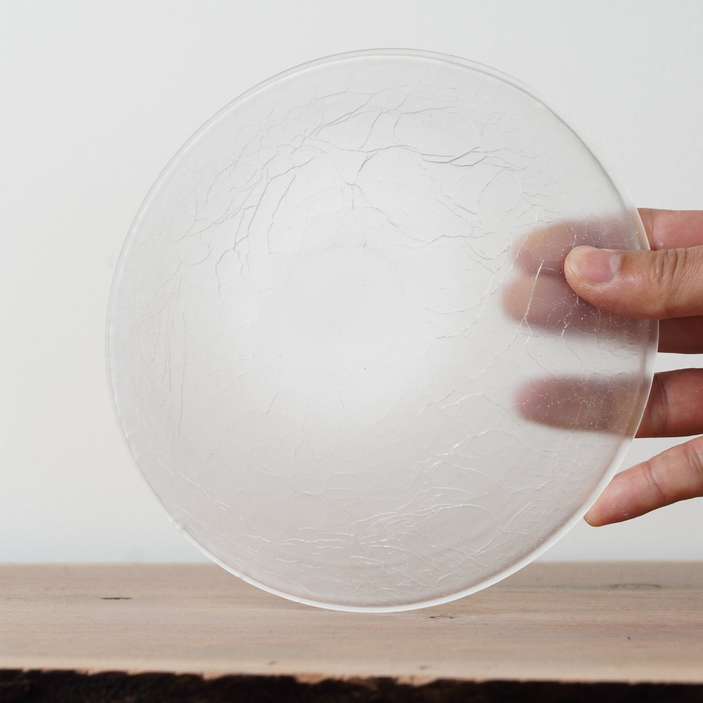 Daisaku Hashimura Crack Glass Shallow Bowl Cloud