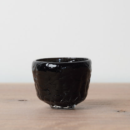 Daisaku Hashimura Double Crack Glass Guinomi Sake Cup