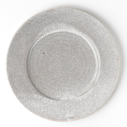 Hyouzangama Crackle Glaze Kairagi Rim Dinner Plate