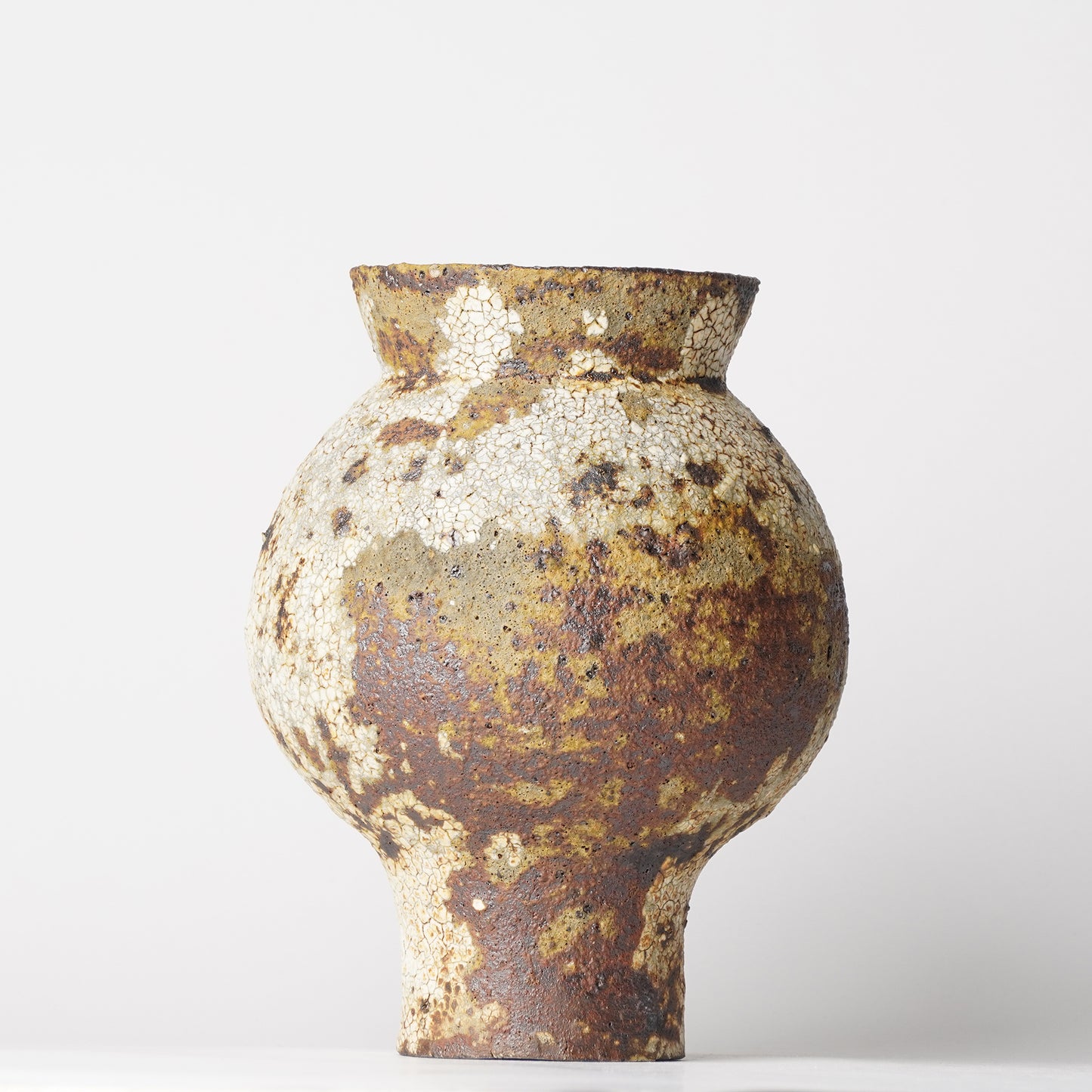 Futoshi Yamashita Volcanic Pottery Flower Vase