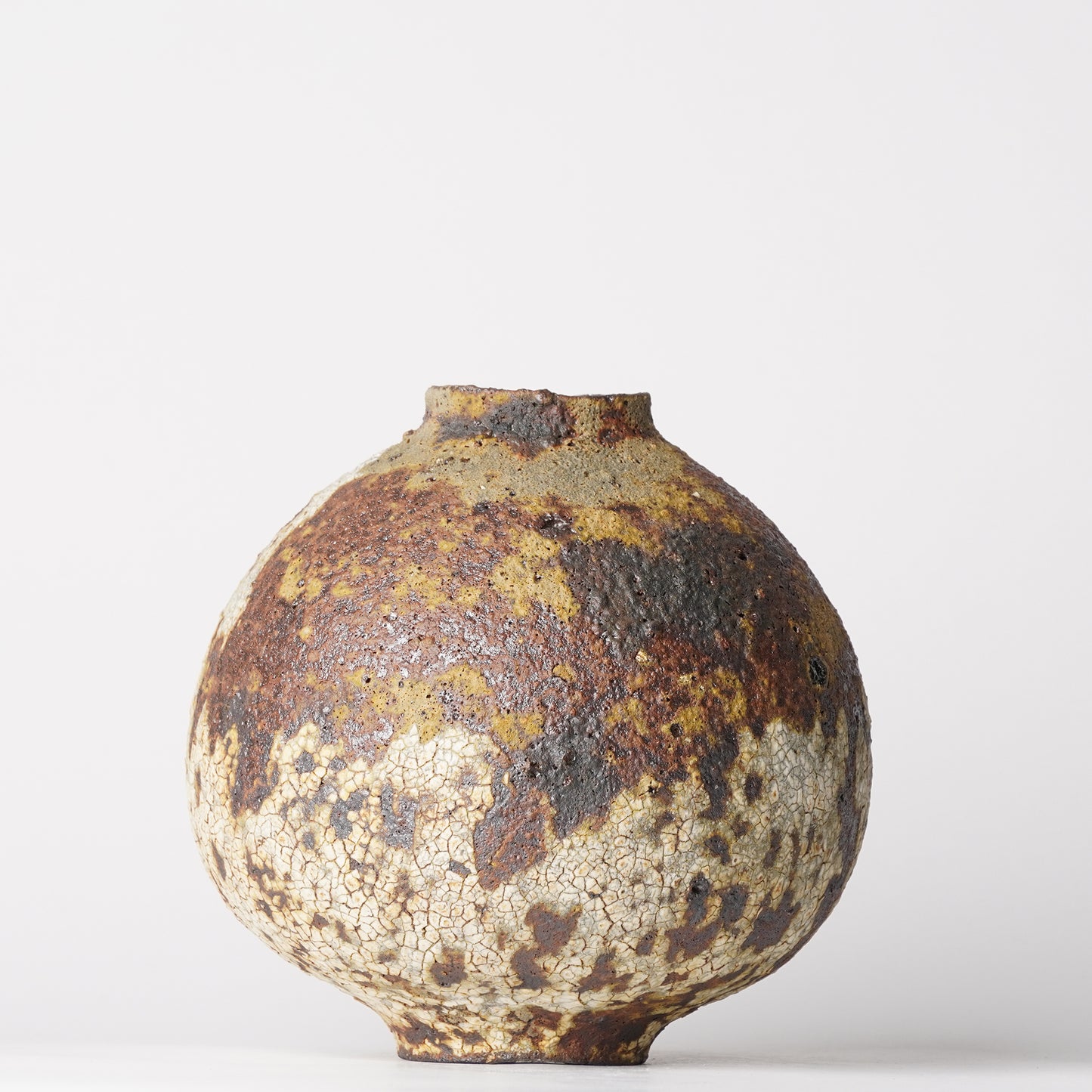 Futoshi Yamashita Volcanic Pottery Flower Vase