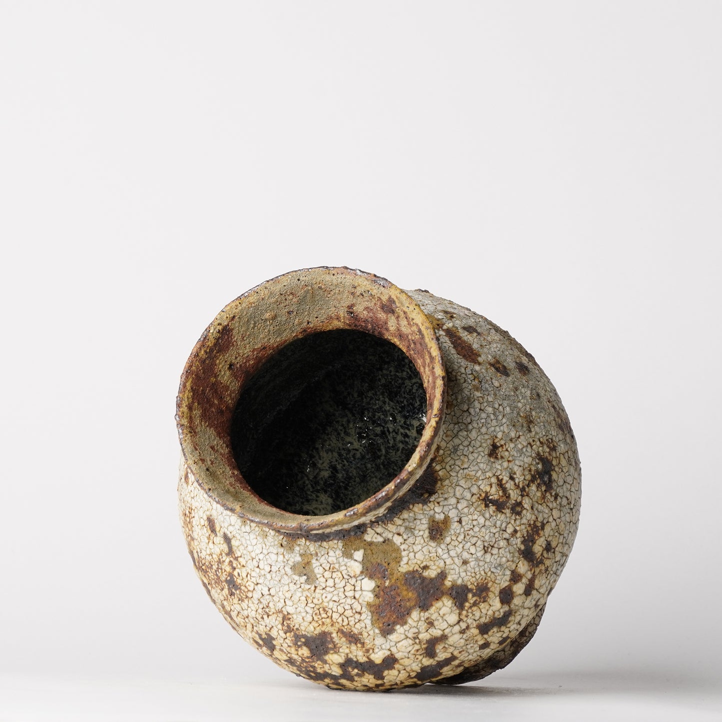 Futoshi Yamashita Volcanic Pottery Flower Vase