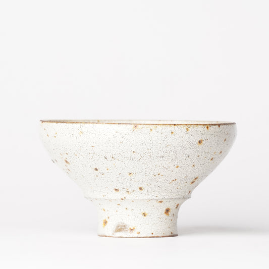 Futoshi Yamashita Volcanic White Chawan Rice Bowl