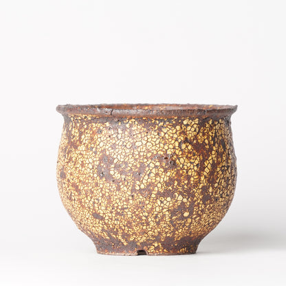 Futoshi Yamashita Volcanic Pottery Planter Plant Pot