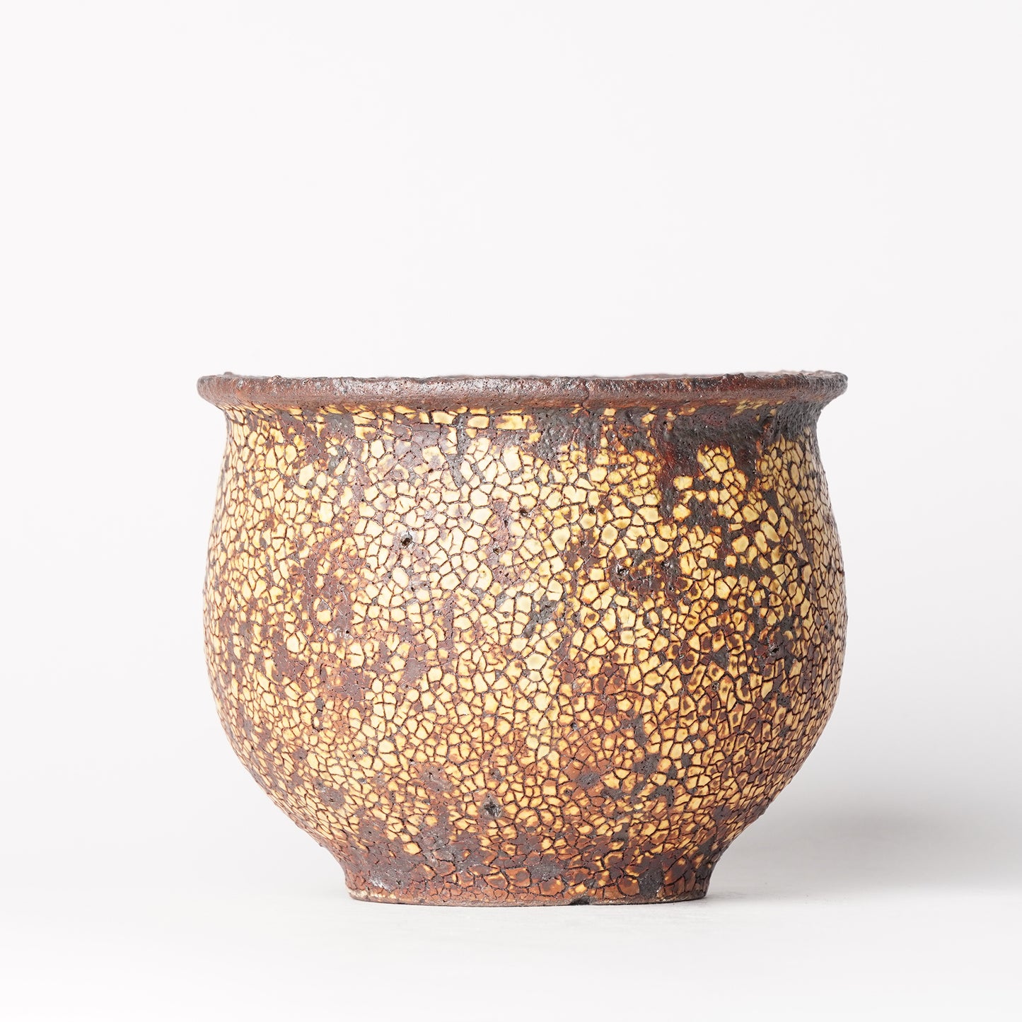 Futoshi Yamashita Volcanic Pottery Planter Plant Pot