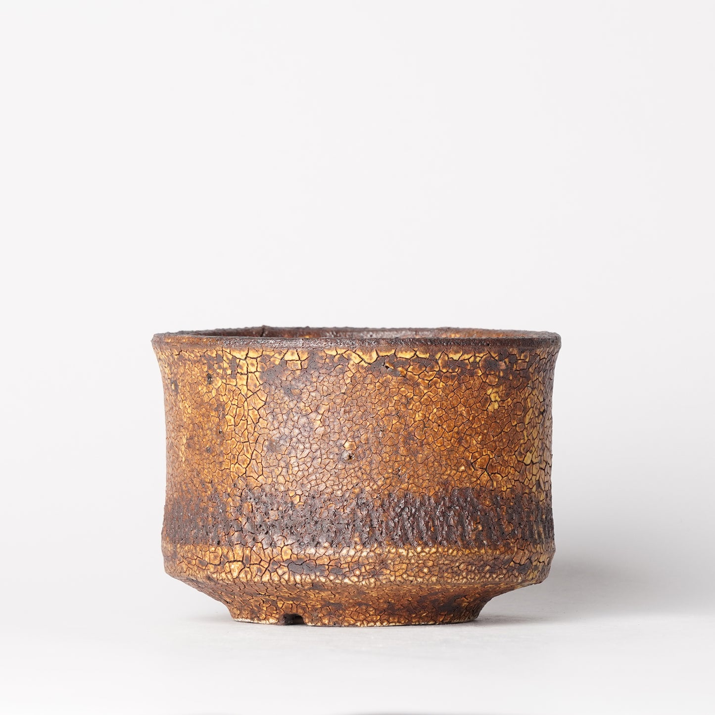 Futoshi Yamashita Volcanic Pottery Planter Plant Pot