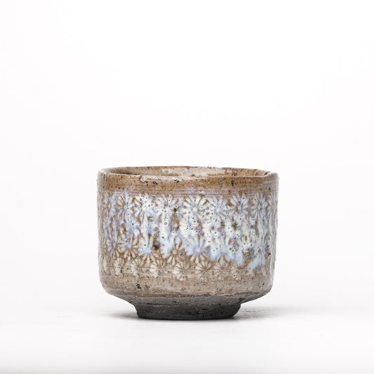 Takeryo Kawaguchi Mishima Yunomi Tea Cup Ash Glaze