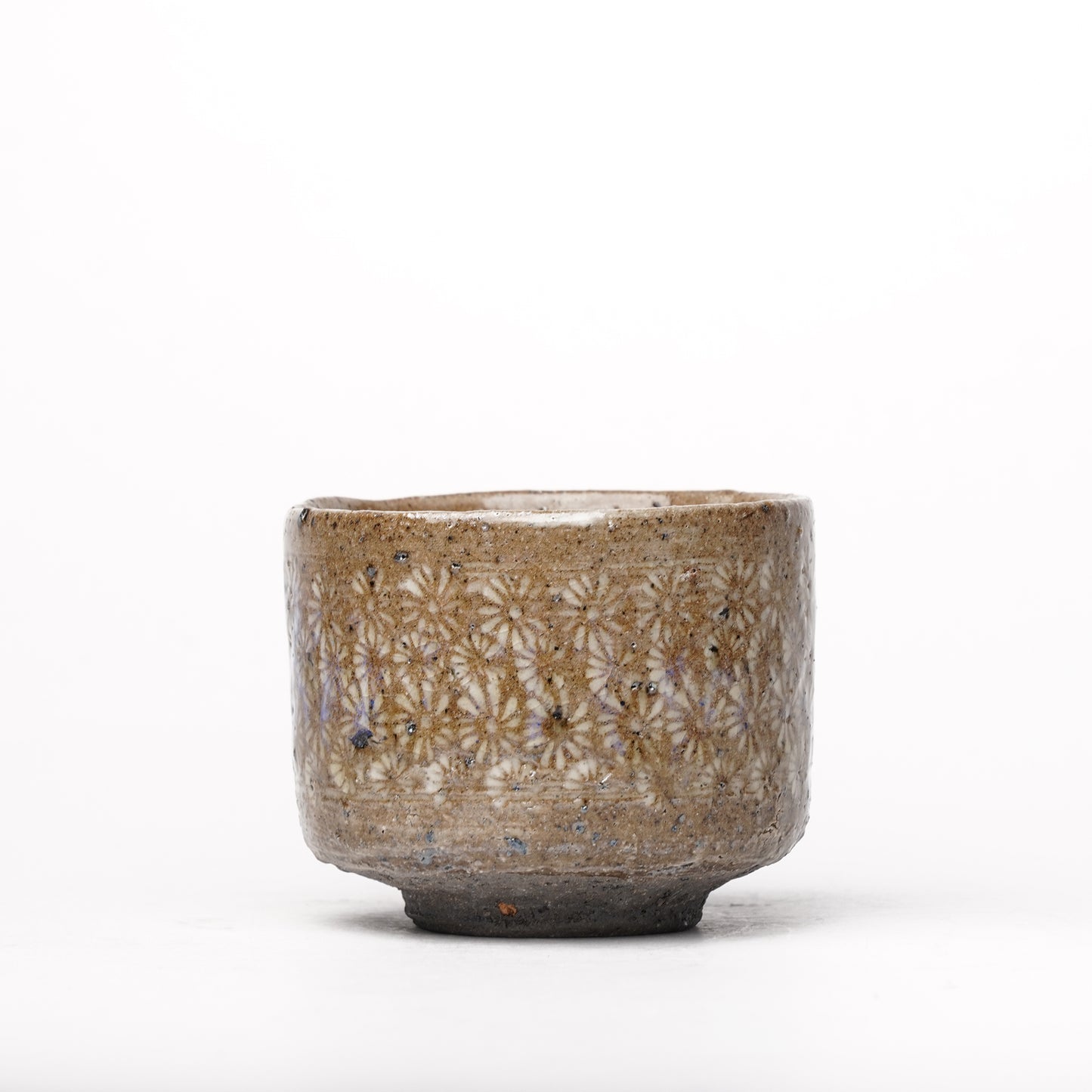 Takeryo Kawaguchi Mishima Yunomi Tea Cup Ash Glaze