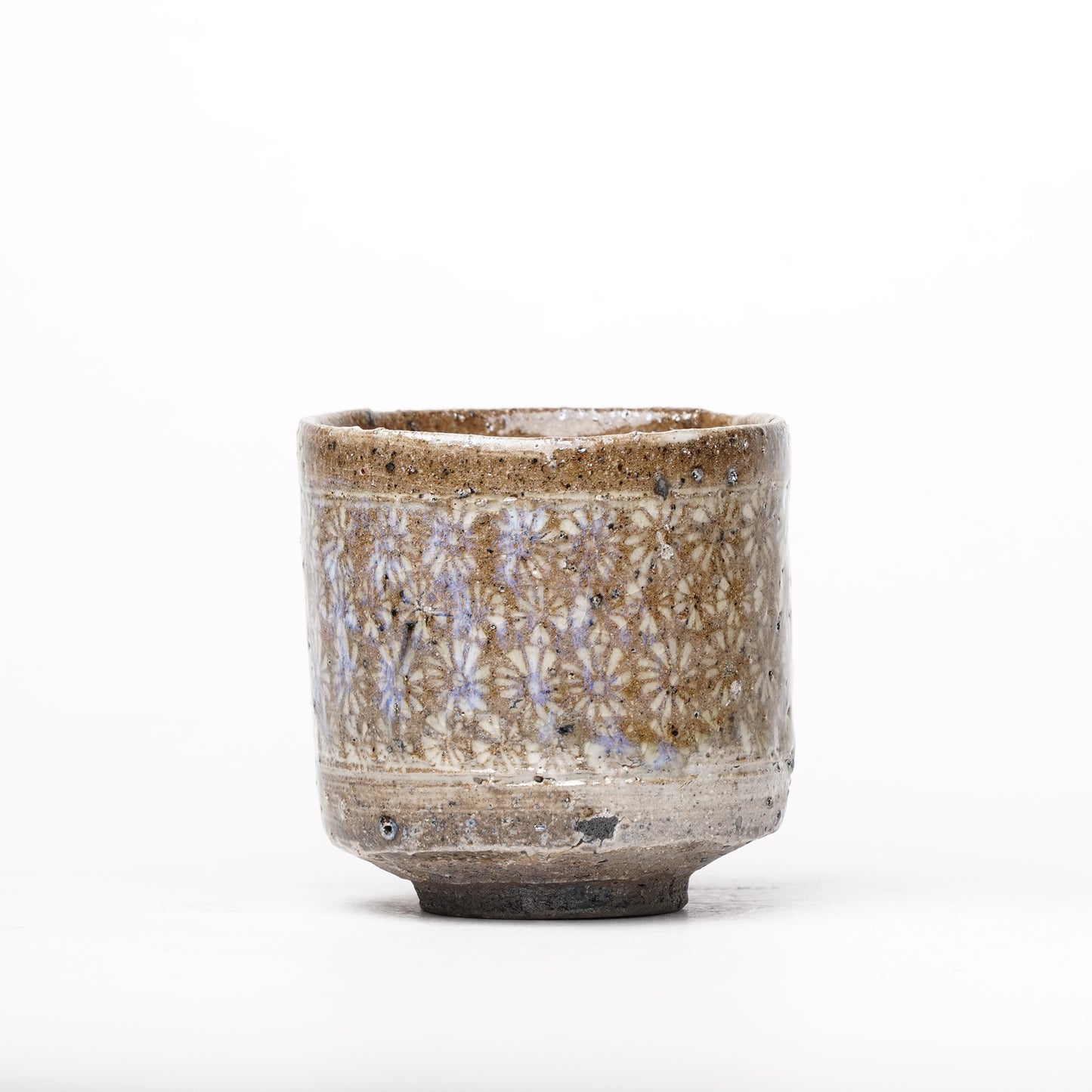 Takeryo Kawaguchi Mishima Yunomi Tea Cup Ash Glaze