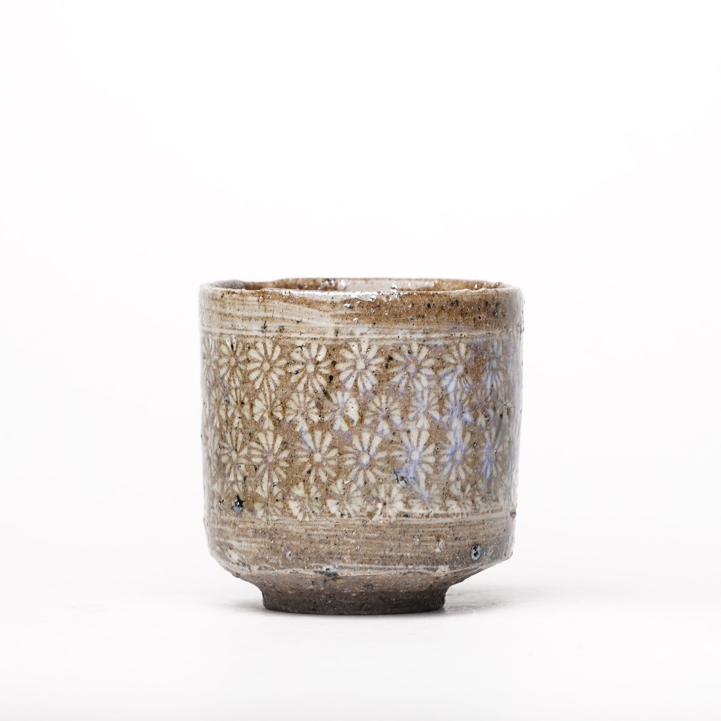 Takeryo Kawaguchi Mishima Yunomi Tea Cup Ash Glaze