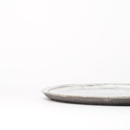 Takeryo Kawaguchi Hakeme Plate Ash Glaze