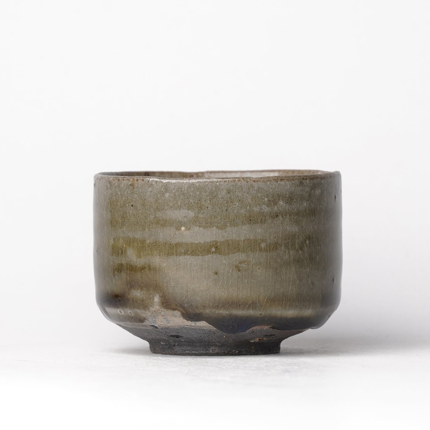 Takeryo Kawaguchi Tea Cup Matcha Ash Glaze