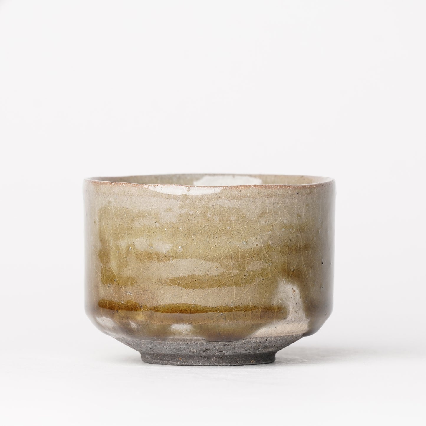 Takeryo Kawaguchi Tea Cup Matcha Ash Glaze