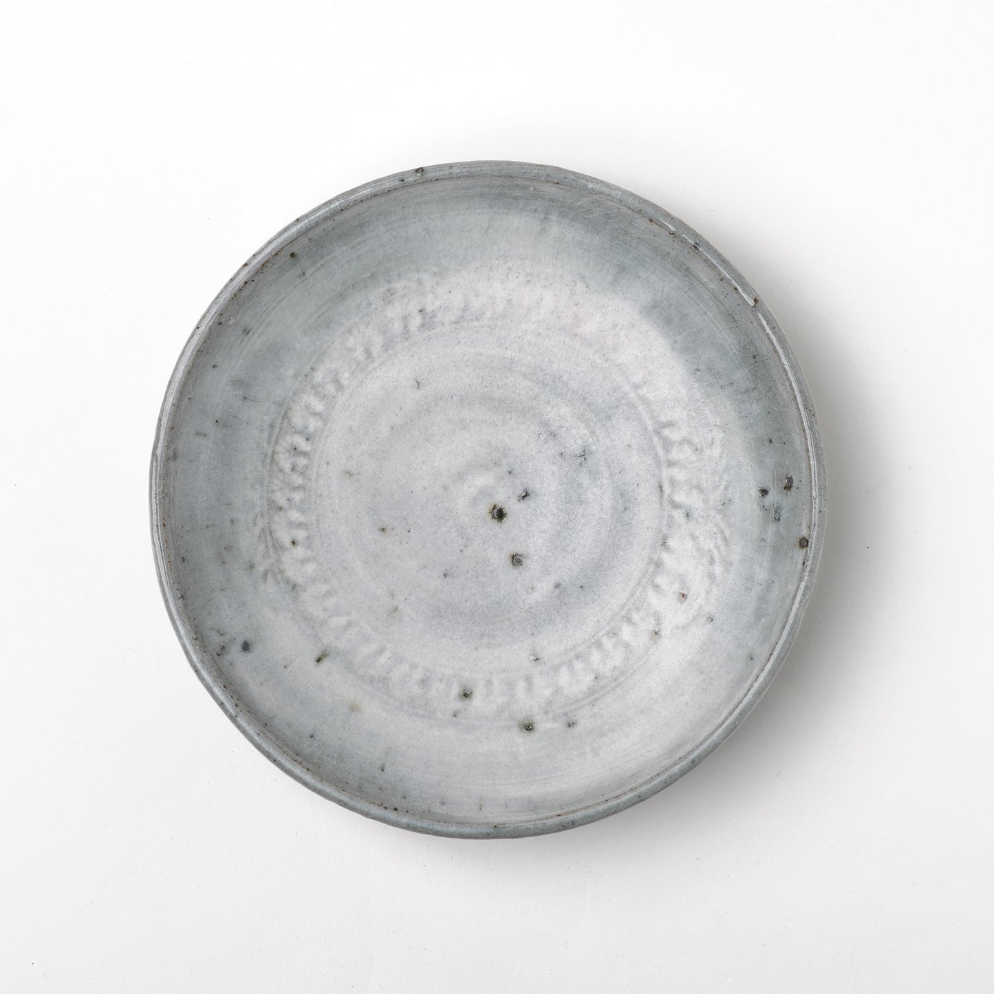 Takeryo Kawaguchi Mishima Plate Ash Glaze