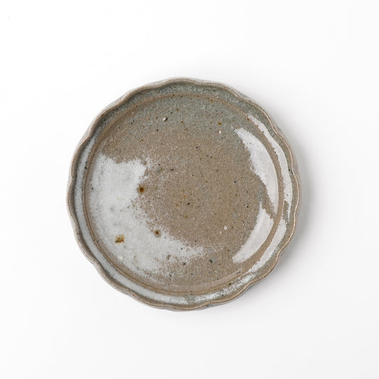 Takeryo Kawaguchi Rinka Plate Ash Glaze