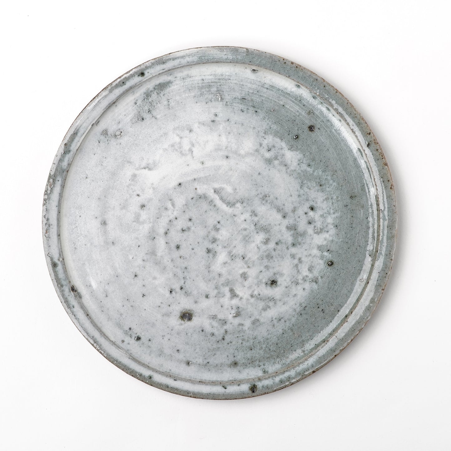 Takeryo Kawaguchi Hakeme Plate Ash Glaze