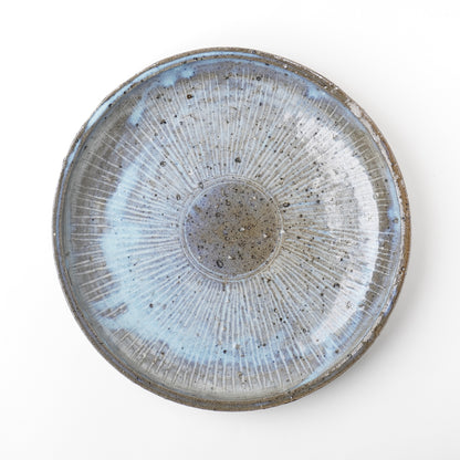 Takeryo Kawaguchi Mishima Plate Ash Glaze