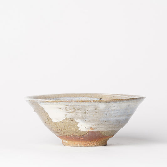 Takeryo Kawaguchi Hakeme Rice Bowl Ash Glaze