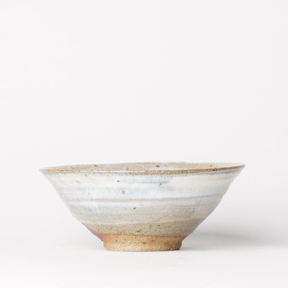 Takeryo Kawaguchi Hakeme Rice Bowl Ash Glaze