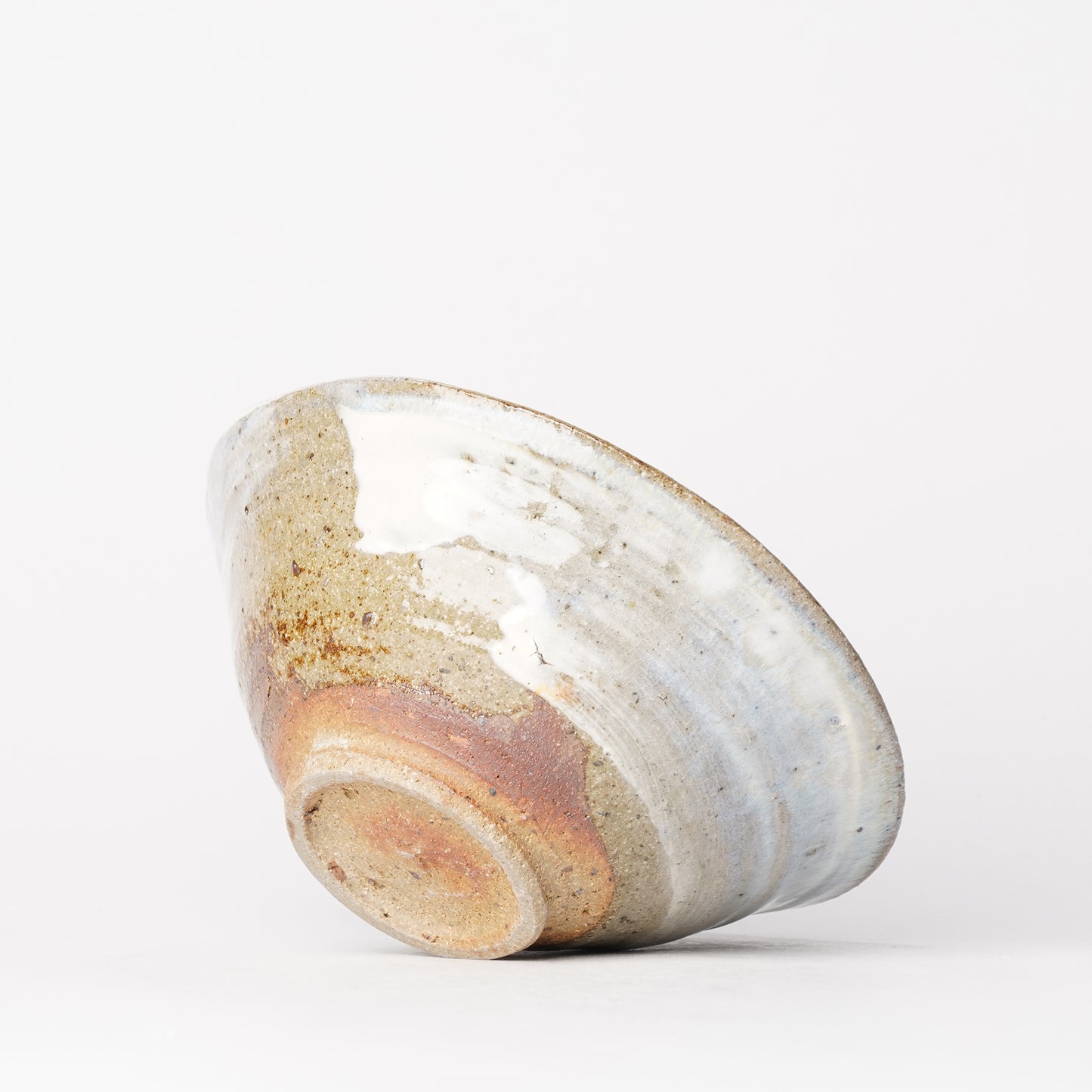 Takeryo Kawaguchi Hakeme Rice Bowl Ash Glaze