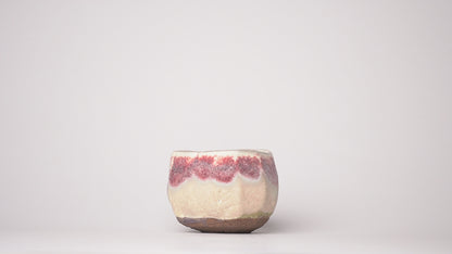 Nobuhito Nakaoka Colored Ash Glaze Guinomi Sake Cup with Gold