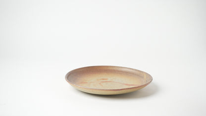 Ichiro Mori Dinner Rim Plate Bizen Woodfired